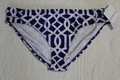NUEVO LIZ CLAIBORNE AZUL Y BLANCO TANKINI BIKINI TRAJE DE BAÑO PARTE INFERIOR TALLA 6 NUEVO CON ETIQUETAS $44 Foto 1 de 3