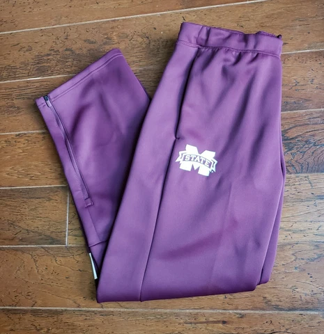 Adidas Mississippi State Bulldogs Mens Large NCAA Game Mode Pants Joggers EC4242 Cover