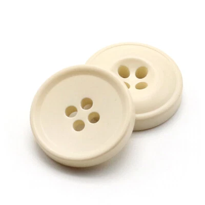 10Pcs Round 4-Hole Sewing Resin Buttons DIY for Overcoat Blazer Trench Coat - Image 1 of 4