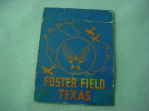 Foster Field Texas Club 48 The Enlisted Mens Club WW2 Advertising Matchbook - Picture 1 of 4