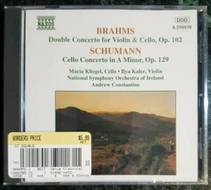 BRAHMS: DOUBLE CONCERTO, OP. 102; SCHUMANN: CELLO CONCERTO, OP. 129 NEW CD - Foto 1 di 2
