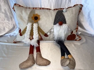 NOVOGRATZ “GNOME” FALL “WOBBLY LEGS” SEASONAL Throw decorative Pillow - Bild 1 von 5
