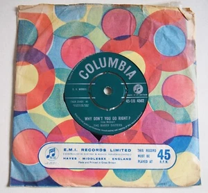 THE BARRY SISTERS WHY DON'T YOU DO RIGHT? ORIG COLUMBIA 7" VINYL 1st PRESS 1960 - Picture 1 of 5