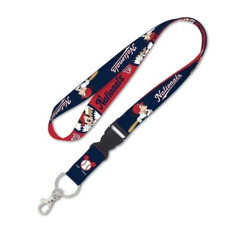 Washington Nationals Disney Mickey MLB Lanyard Clip Neck Strap Buckle Keychain Cover