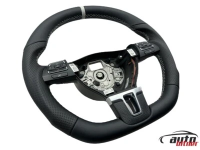 Tuning Lenkrad Lederlenkrad Vw Passat CC Vw EOS  Multifunktion ABGEFLACHT - Bild 1 von 4