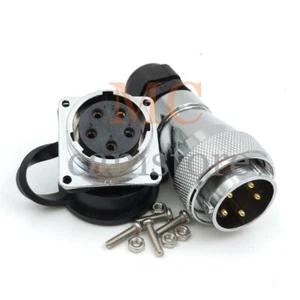 WF28 5Pin Waterproof Connector Welding Male female Aviation Bulkhead Connector - Picture 1 of 6