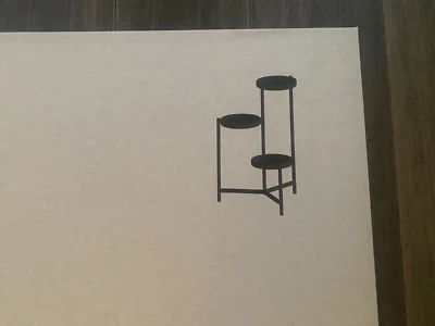 Стойка для растений IKEA OLIVBLAD стальная внутренняя/наружная черная 22 3⁄4 дюйма 504.866.50 - Изображение 1 из 2