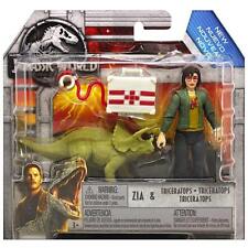 Jurassic World 2 ZIA AND TRICERATOPS FIGURE PACK FMM08 2018 FALLEN KINGDOM VET