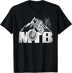 Mountain Bike T Shirt MTB Downhill Bicycle Tshirt Gift T-Shirt Hoodie - Picture 1 of 9