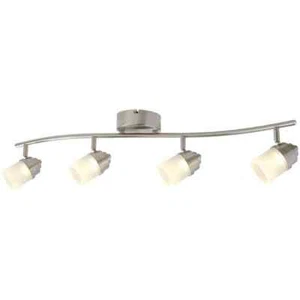 Hampton Bay 2.6 ft. 4-Light Brushed Nickel LED Fixed Track Lighting Kit - Picture 1 of 6