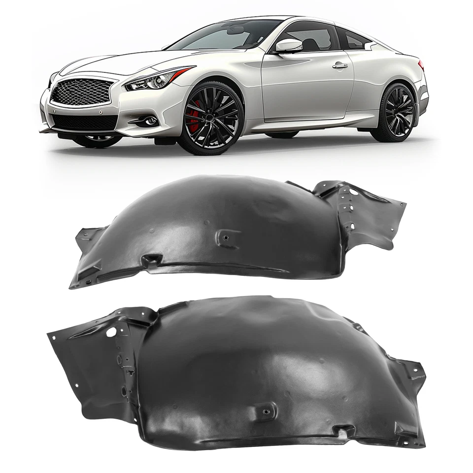 Fender Liners For 2008-2013 Infiniti G37/ 2014-2015 Q60 Front Left & Right Side Foto 1 de 4