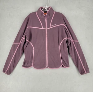 Merrell Womens Sweater Size L Purple Fleece Aeroblock Full Zip - Picture 1 of 9