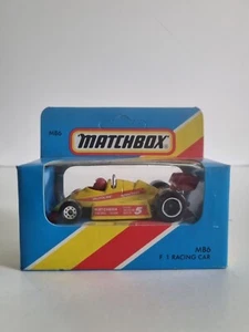 Light blue box 1981 Matchbox 1-75 MB6 Yellow Ferrari F1 Racing Car **LAST ONE** - Picture 1 of 6