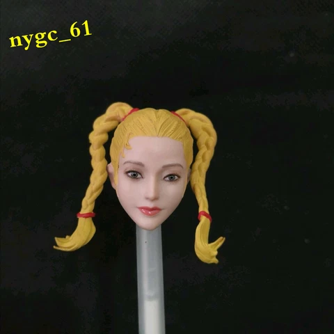 1/6 Little Girl Head Carving Cartoon Female Head Sculpt fit 12'' TBLeague Figure Cover