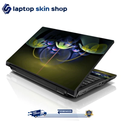Laptop Skin Sticker Decal Cover for Notebook Apple Asus Dell Flower Art 13-16 in - Image 1 of 4