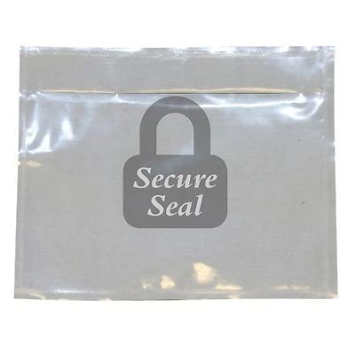 7x10 or 4.5X5.5 Clear Packing List Slip Envelopes Self Adhesive 2.5mil - Image 1 of 4