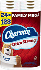 Ultra Strong Clean Touch Toilet Paper, 24 Family Mega Rolls = 123 Regular Rolls