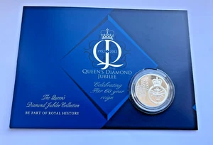 2012 ALDERNEY SILVER PROOF DIAMOND JUBILEE HEAD OF ARMED FORCES 5 POUND COIN - Picture 1 of 13