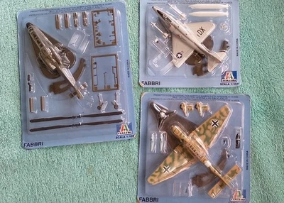 N.3 MODELLINI AEREI MILITARI " FABBRI ITALIERI " Scala 1:100  - Immagine 1 di 4