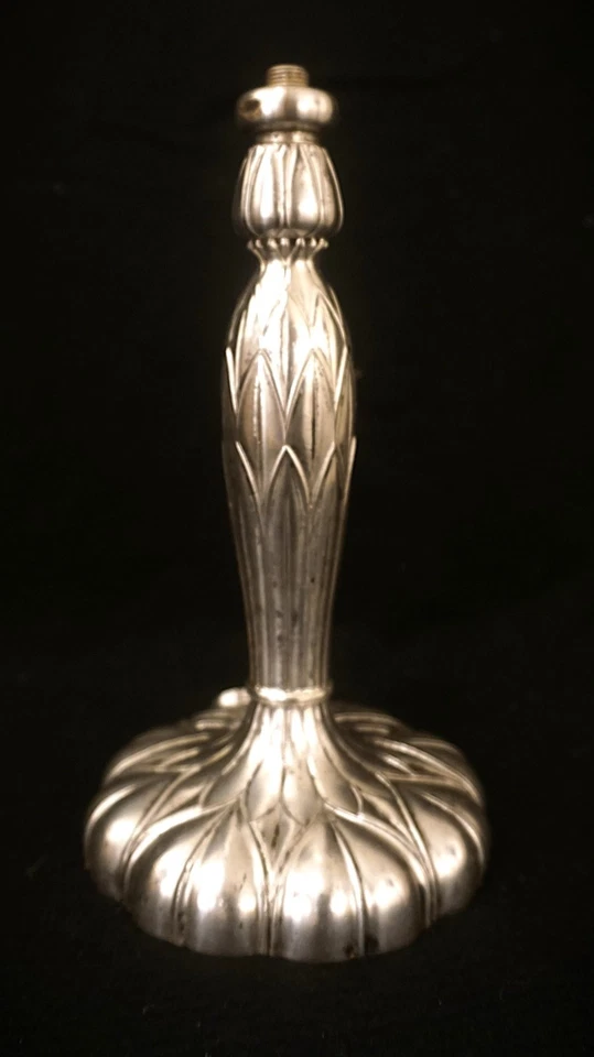 Antique Pairpoint Silver Lamp Base No Shade Base Only - Image 1 of 4
