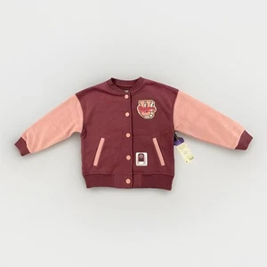 Garanimals Bomber Jacket Wine & Pink Snap ‘Unique' & Unicorn Girls 5 NWT NEW - Picture 1 of 12