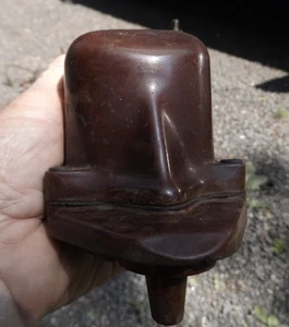 FLATHEAD Ford Script Coil Inventory # 747 == BROWN = - Picture 1 of 4