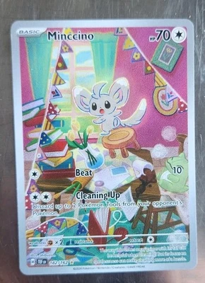Minccino 182/162 SV05: Temporal Forces Holo - Image 1 of 2