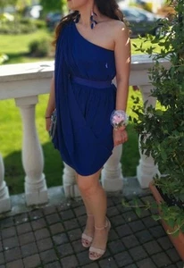 Lipsy Occasion Greek Style One Shoulder Dress, S - Picture 1 of 4