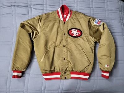 Chaqueta de satén San Francisco 49ers Forty Niners vintage Proline Starter talla L Foto 1 de 4