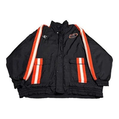 Vintage 90s Logo Athletic Pro Line Cincinnati Bengals Oversized Jacket Men's 2XL - Image 1 of 4