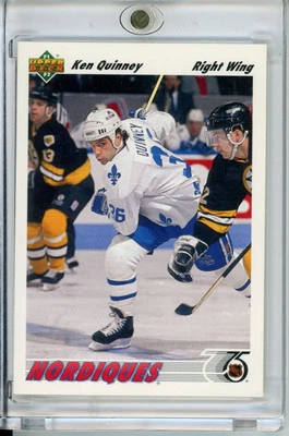 1991-92 Upper Deck #419 Ken Quinney - Image 1 of 2