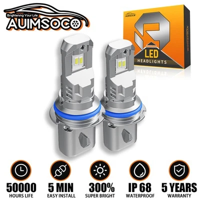 Faros LED 9007 blanco frío para Nissan Pathfinder 2005 2006 2007 2012 2 piezas Foto 1 de 4