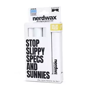 Gafas de cera Nerdwax - Paquete económico de 4 quilates | Gafas antideslizantes | Ojos antideslizantes - Imagen 1 de 5