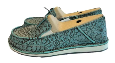 Zapatos Mocasines Ariat Cruiser AHORA Turquesa Repujado Sin Cordones Talla 8 10046921 Foto 1 de 4