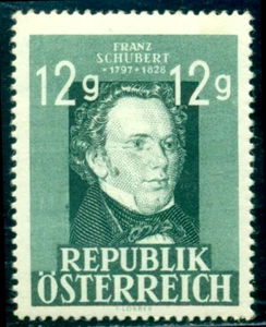 1947 Franz Schubert, compositore musicale, Austria, 801, nuovo di zecca - Foto 1 di 1