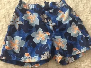 Sonoma Bebé Niños Azul Blanco Naranja Flores Hojas Baños Baños Inferiores 12 Meses - Imagen 1 de 7