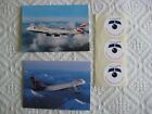 British Airways Vintage Postcards 747-400 Plus Flight Deck Stickers