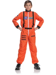 Child's NASA Orange Astronaut Space Flight Suit Costume - Picture 1 of 1