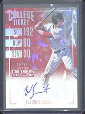 2016 Panini Elite Extra Edition College Ticket Cracked Ice Contenders Will Smith