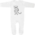 &#39;Cat With Ice Cream&#39; Baby Romper Jumpsuits / Sleep suits (SS028112)