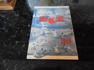 1949 Boston Red Sox vs  Chicago White Sox Scorecard (Unscored) - Picture 1 of 2