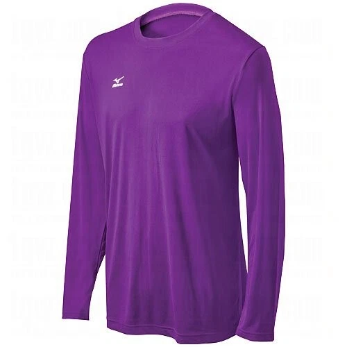 Top híbrido de manga larga Mizuno para niños púrpura X-grande Foto 1 de 1