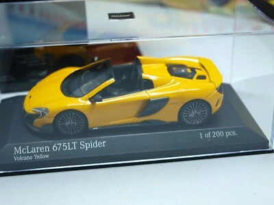 MINICHAMPS -  McLAREN 675LT SPYDER - YELLOW - 1/43 SCALE MODEL CAR 537 154430 - Image 1 of 4