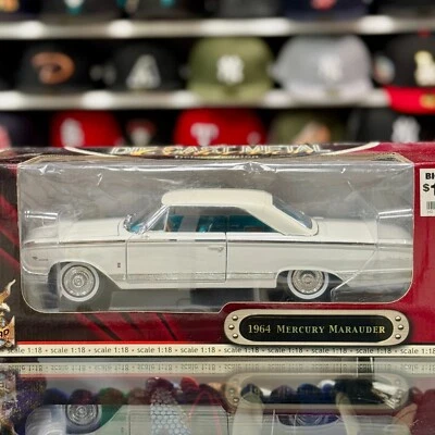1/18 1964 Mercury Marauder White/Blue Interior Road Signature Diecast Model Car - Image 1 of 4