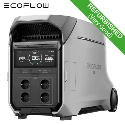 ECOFLOW DELTA PRO 3 Tragbare Powerstation 4096Wh LiFePO4 Battery Solargenerator - Bild 1 von 4