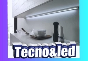 Barra Led Sottopensile Cucina MONTATA Dimmerabile Touch Su Misura TRASPARENTE - Foto 1 di 13
