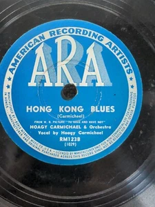 78 RPM Hong Kong Blues How Little We Know Hoagy Carmichael ARA RM123 A15x - Imagen 1 de 8