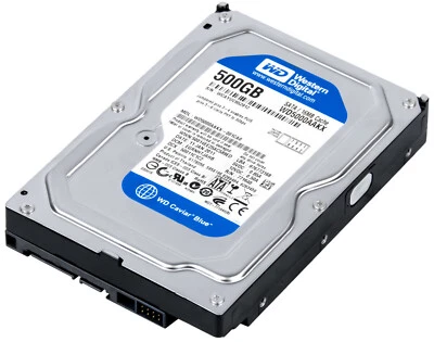 Disco Rigido Western Digital Blue 500GB 7200U/Min 16MB SATA III WD5000AAKX - Immagine 1 di 3