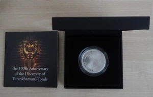 Royal Mint 100th Anniversary of Tutankhamun's Tomb Silver Proof £5 Limited Ed. - Picture 1 of 3