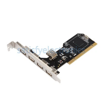 High Speed 480Mbps 5 Port USB 2.0 PCI Hub Card Controller Adaptor Module New - Image 1 of 4